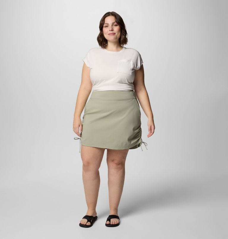 dames all seasons ruched skort - plus size
