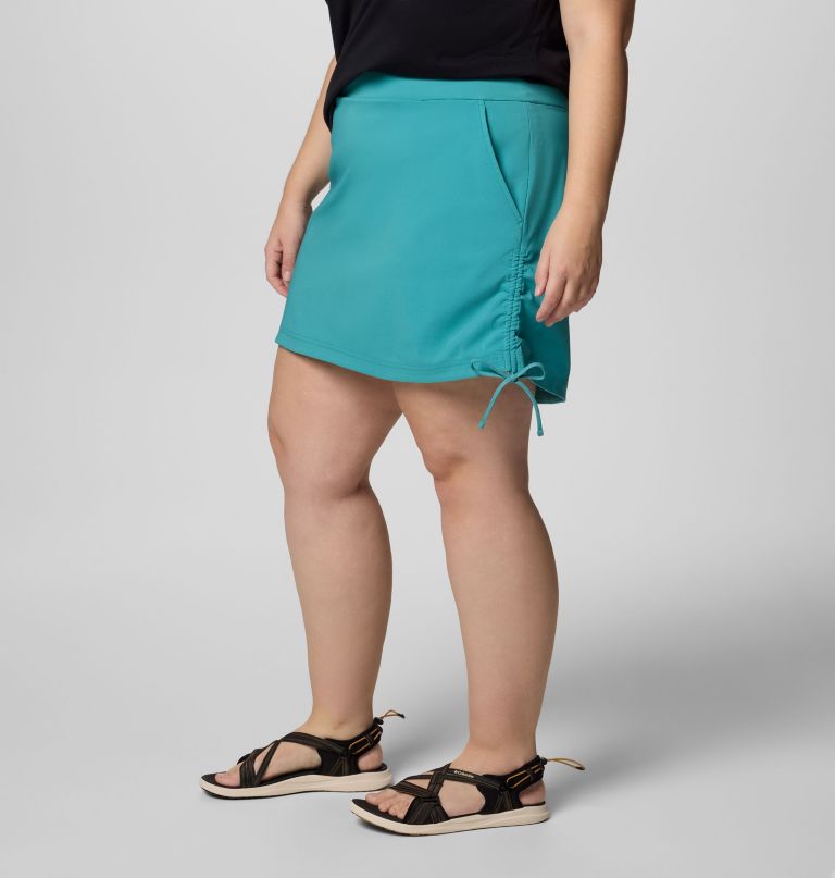 dames all seasons ruched skort - plus size