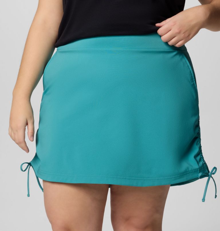 dames all seasons ruched skort - plus size