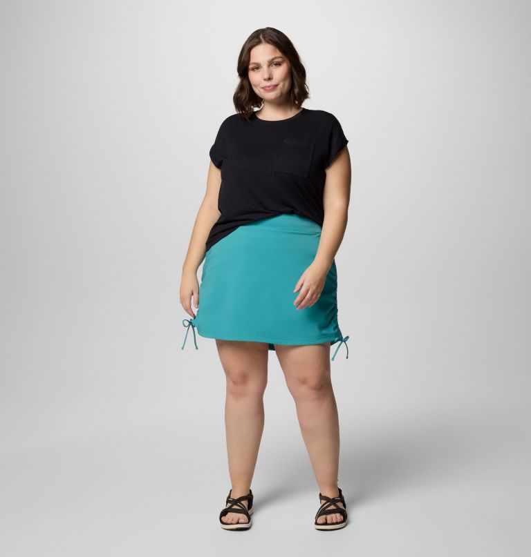 dames all seasons ruched skort - plus size