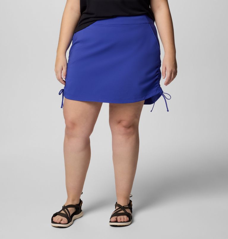 dames all seasons ruched skort - plus size