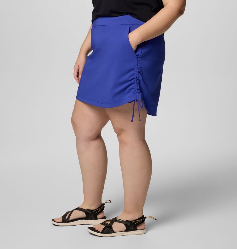 dames all seasons ruched skort - plus size