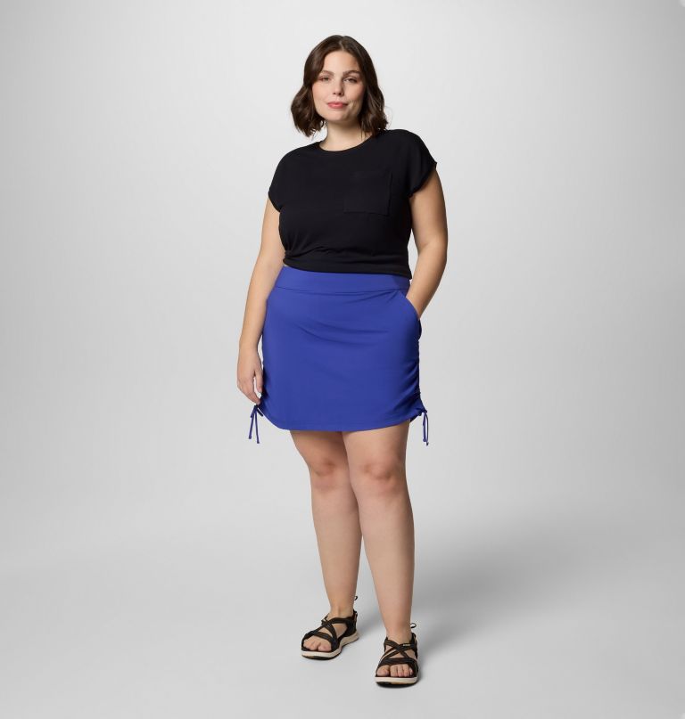 dames all seasons ruched skort - plus size
