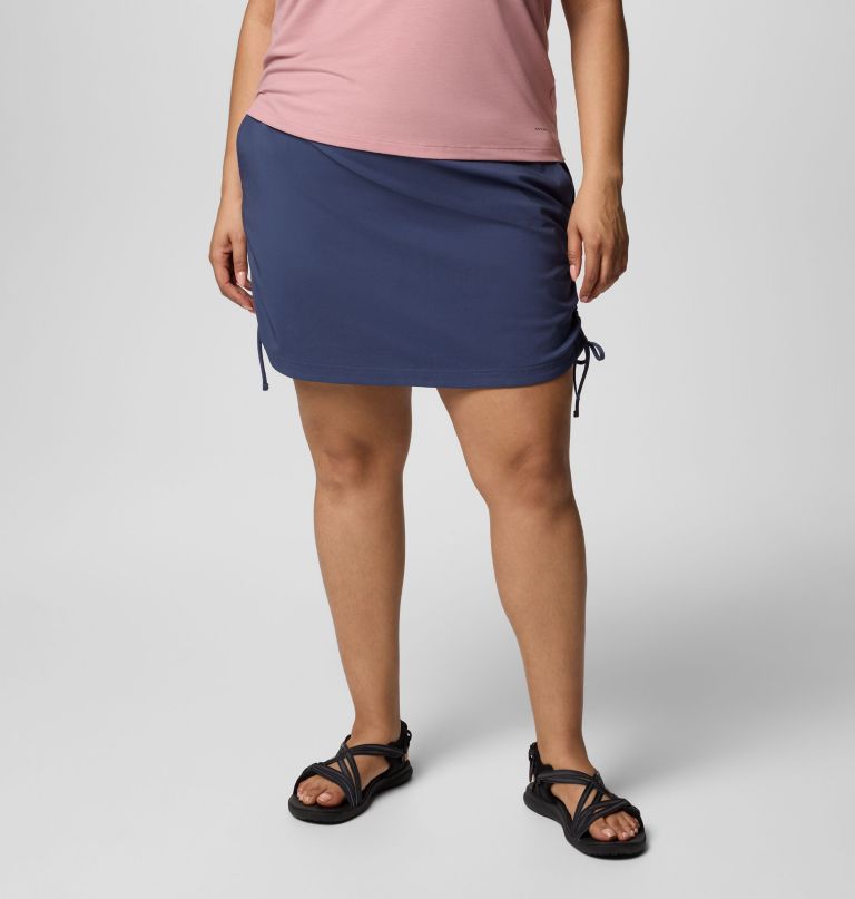 dames all seasons ruched skort - plus size