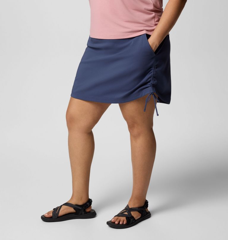 dames all seasons ruched skort - plus size