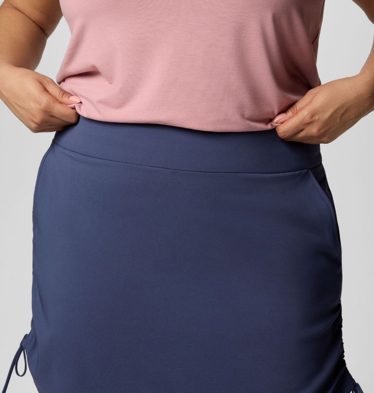 dames all seasons ruched skort - plus size