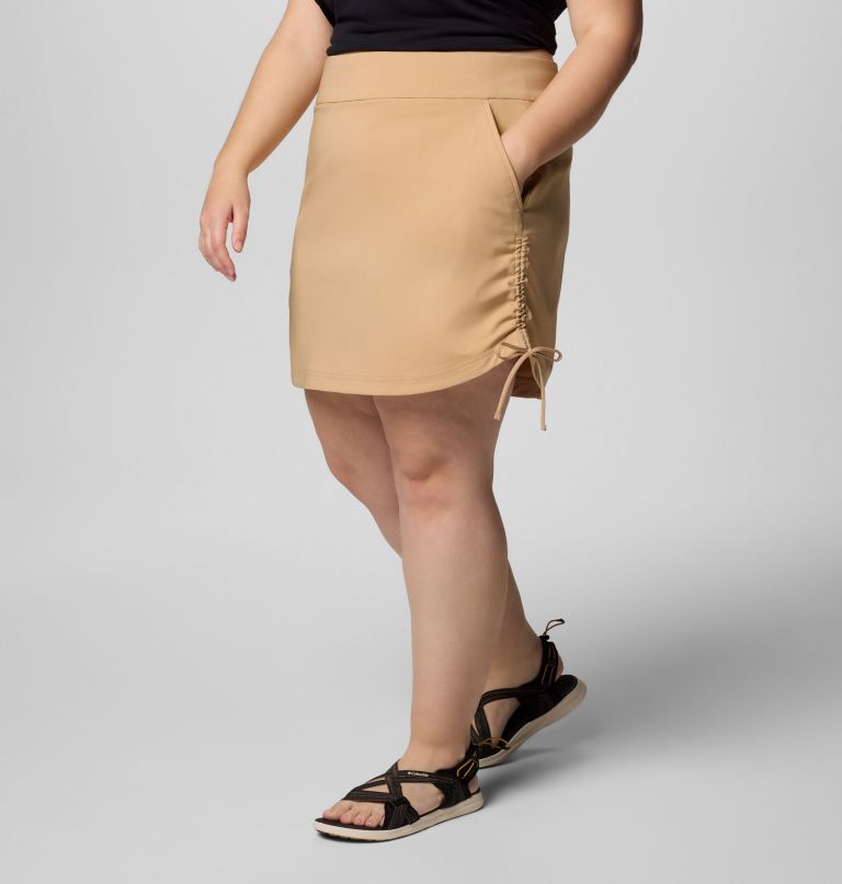 dames all seasons ruched skort - plus size