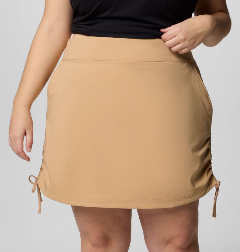 dames all seasons ruched skort - plus size