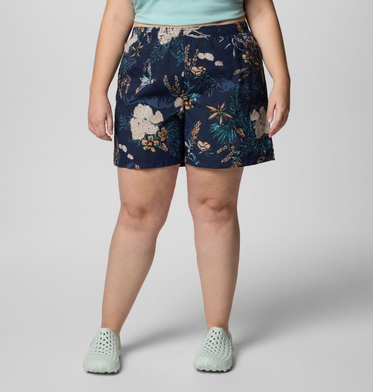 dames sandy river bedrukte shorts iii - plus size