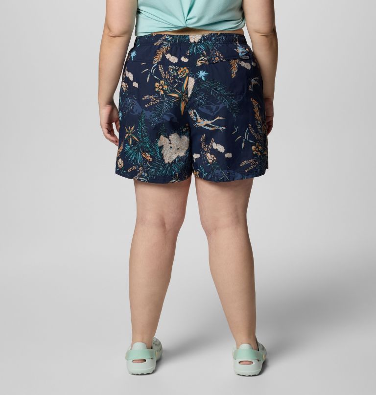 dames sandy river bedrukte shorts iii - plus size