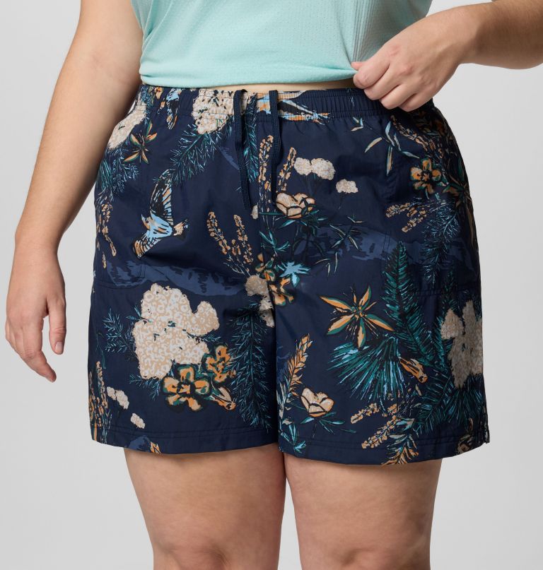 dames sandy river bedrukte shorts iii - plus size