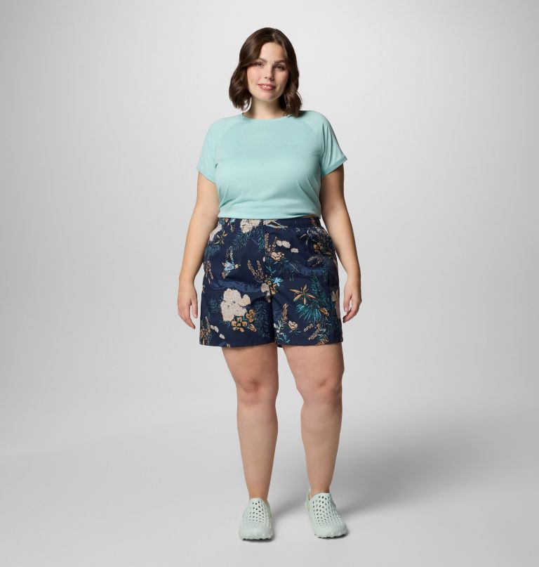 dames sandy river bedrukte shorts iii - plus size