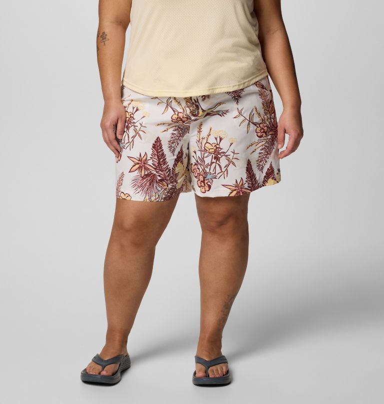 dames sandy river bedrukte shorts iii - plus size