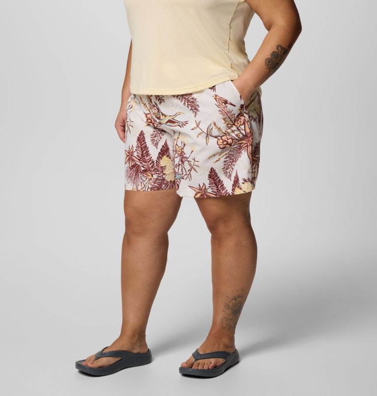 dames sandy river bedrukte shorts iii - plus size