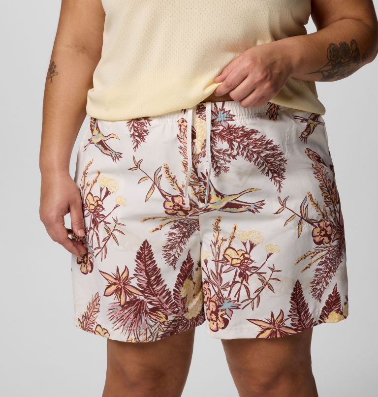 dames sandy river bedrukte shorts iii - plus size