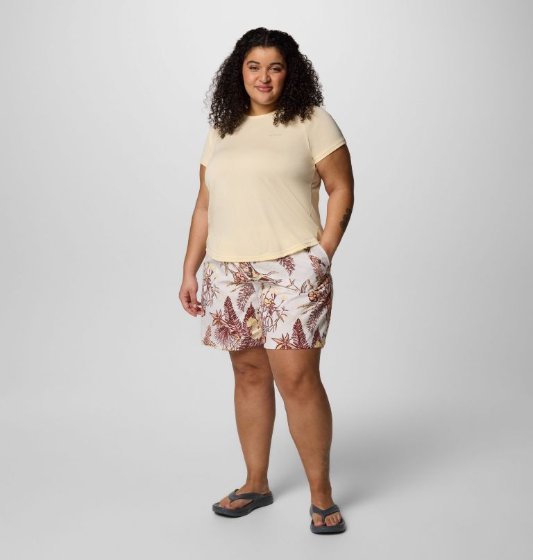 dames sandy river bedrukte shorts iii - plus size