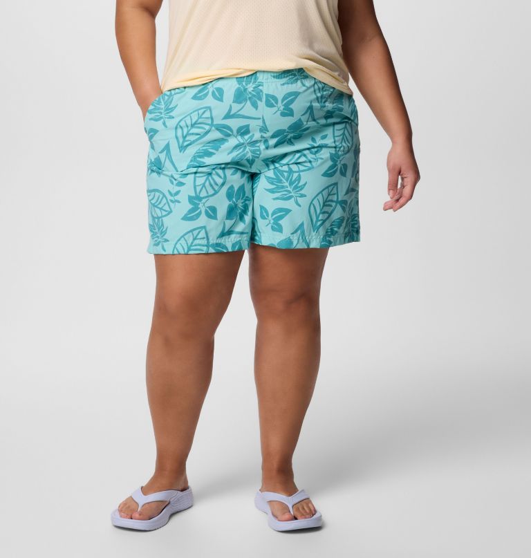 dames sandy river bedrukte shorts iii - plus size