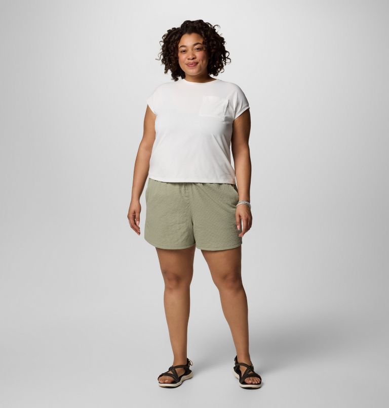 dames sucker for summer shorts - plus size