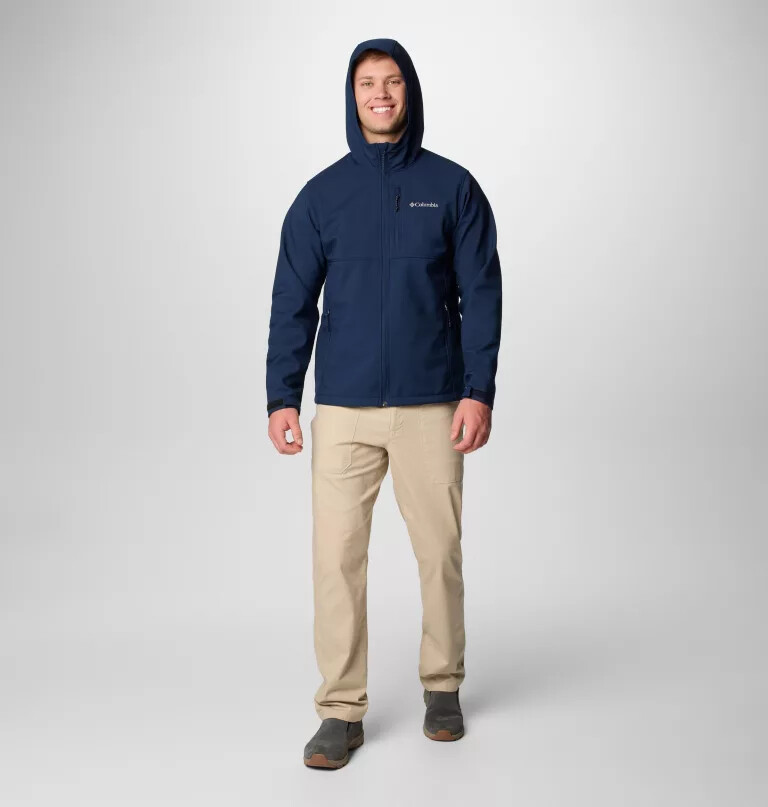 heren ascender ii softshelljas met capuchon