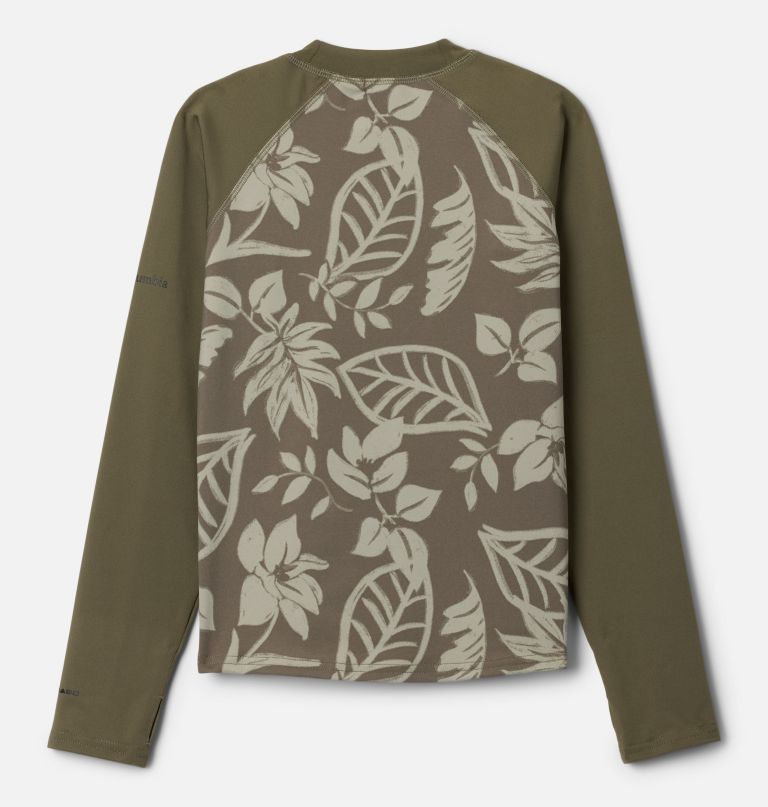kindershirt met lange mouwen en print van sandy shores ter bescherming tegen de zon.