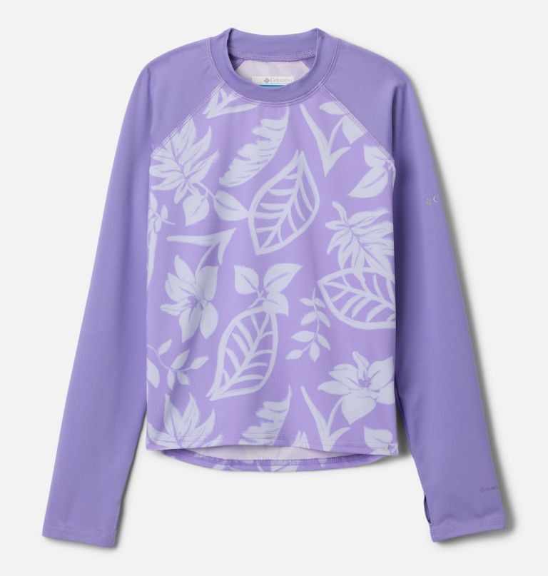 kindershirt met lange mouwen en print van sandy shores ter bescherming tegen de zon.