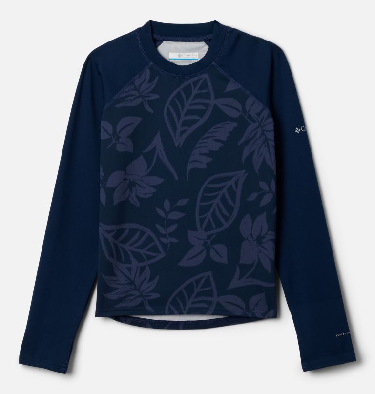 kindershirt met lange mouwen en print van sandy shores ter bescherming tegen de zon.