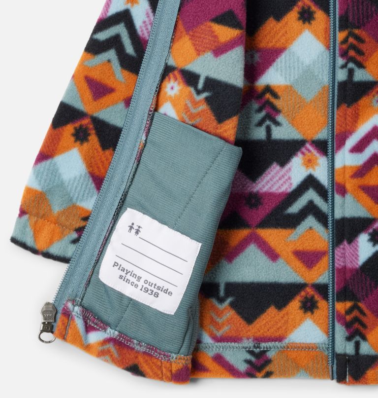 fleecevest met volledige ritssluiting en print van castle dale voor jongens.