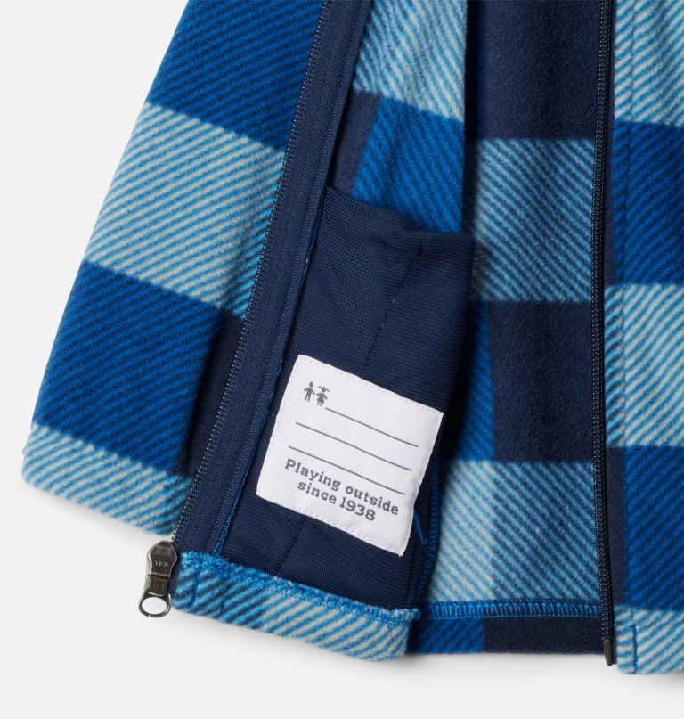 fleecevest met volledige ritssluiting en print van castle dale voor jongens.