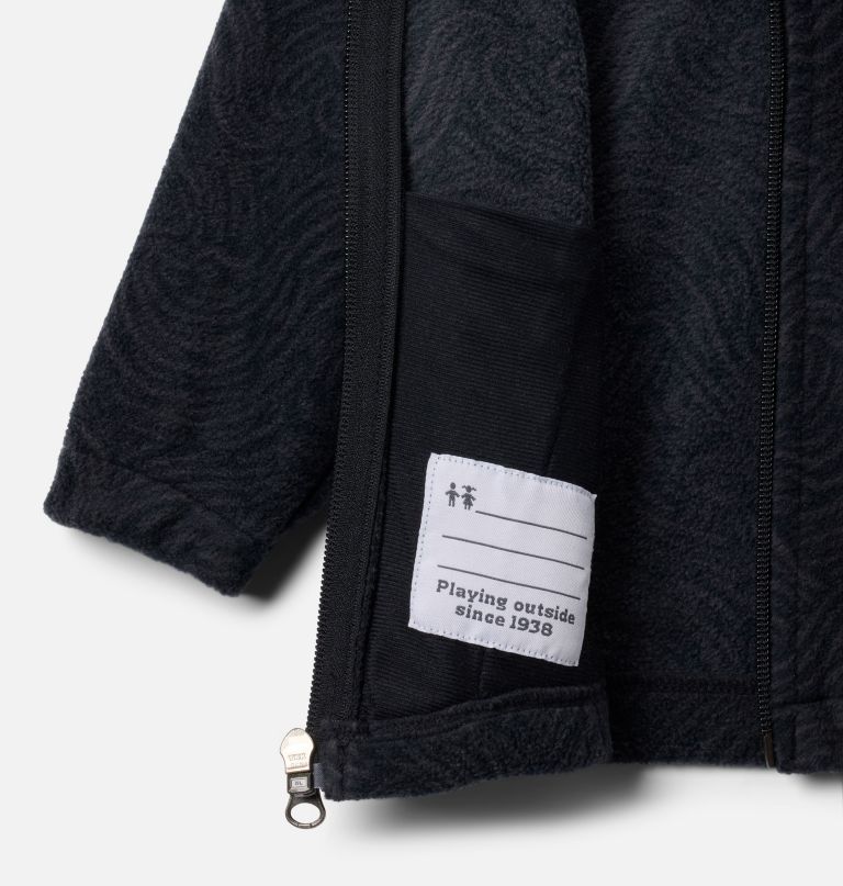 fleecevest met volledige ritssluiting en print van castle dale voor jongens.