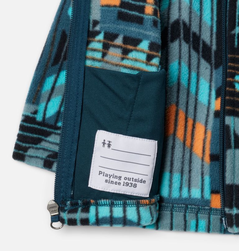fleecevest met volledige ritssluiting en print van castle dale voor jongens.