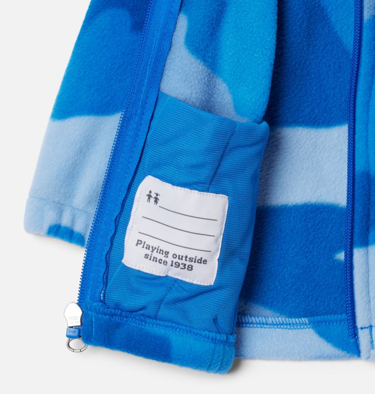 fleecevest met volledige ritssluiting en print van castle dale voor jongens.