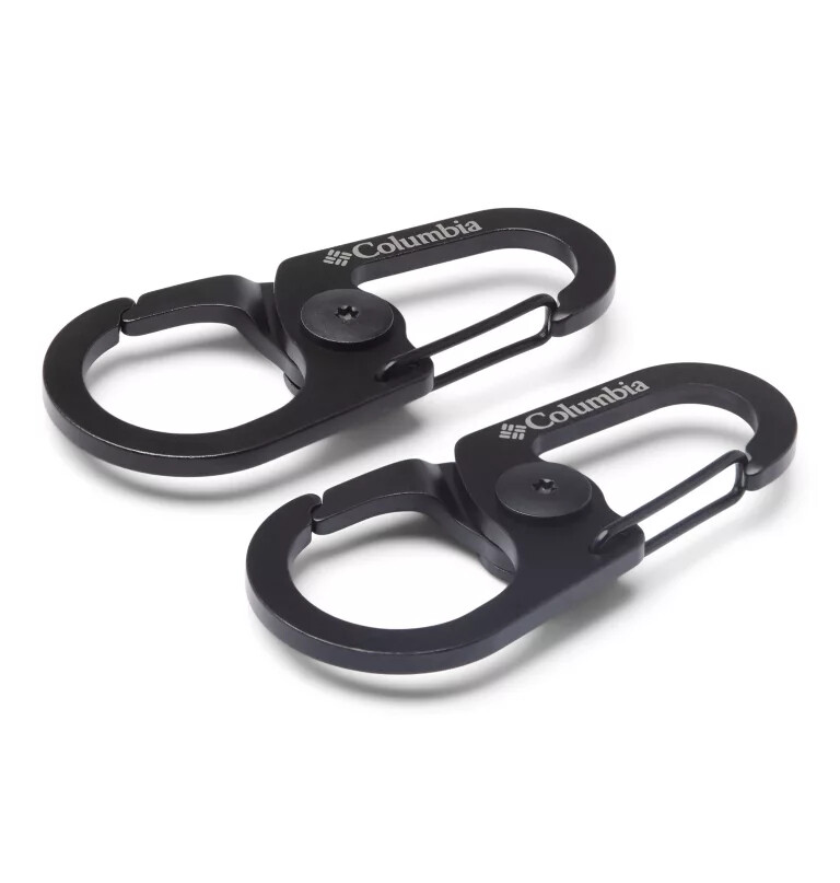 karabijnhaak met dubbele clip - 2 stuks