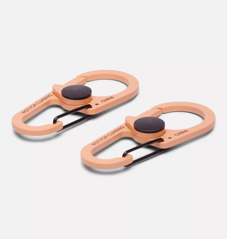 karabijnhaak met dubbele clip - 2 stuks