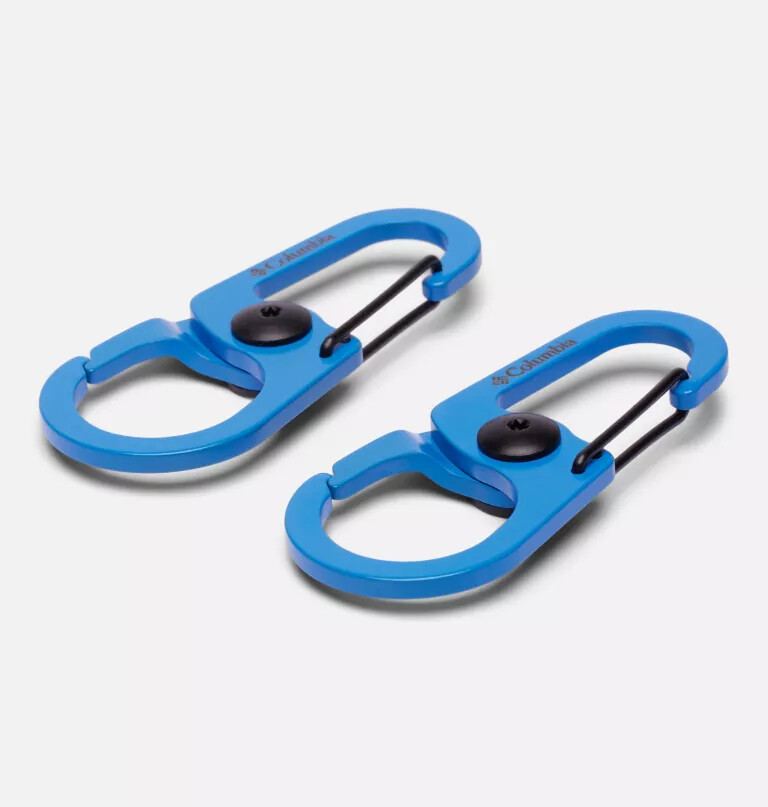 karabijnhaak met dubbele clip - 2 stuks