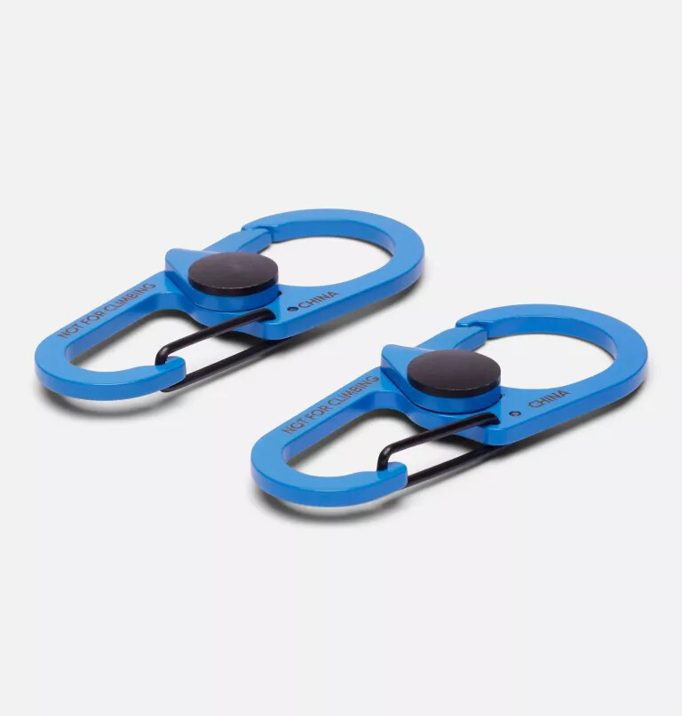 karabijnhaak met dubbele clip - 2 stuks