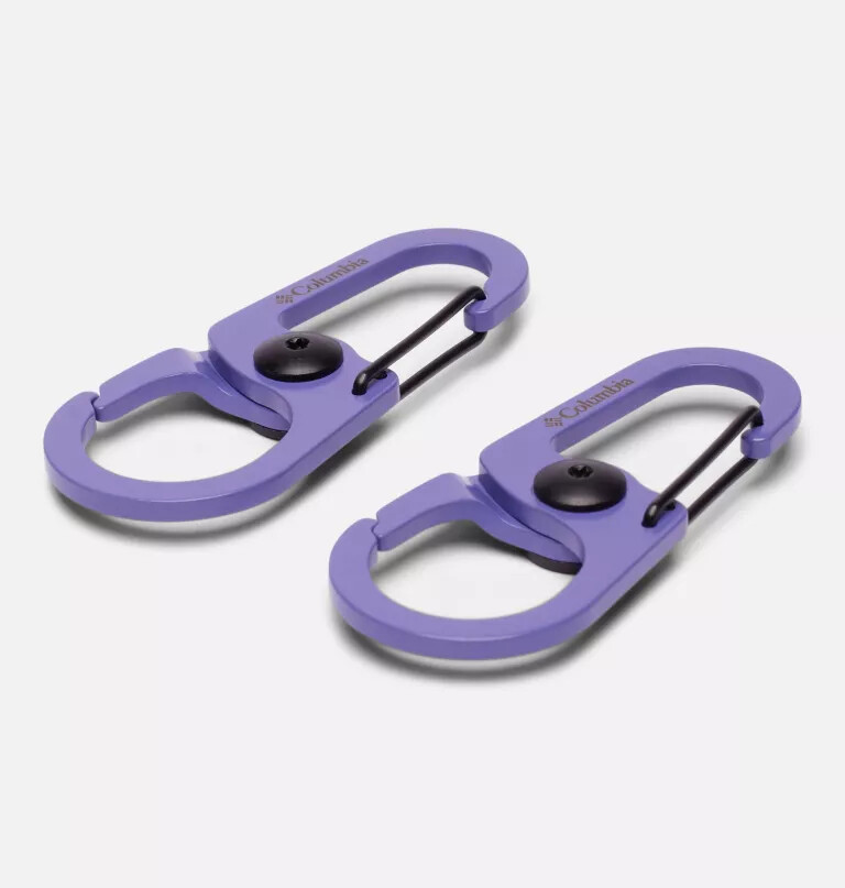 karabijnhaak met dubbele clip - 2 stuks
