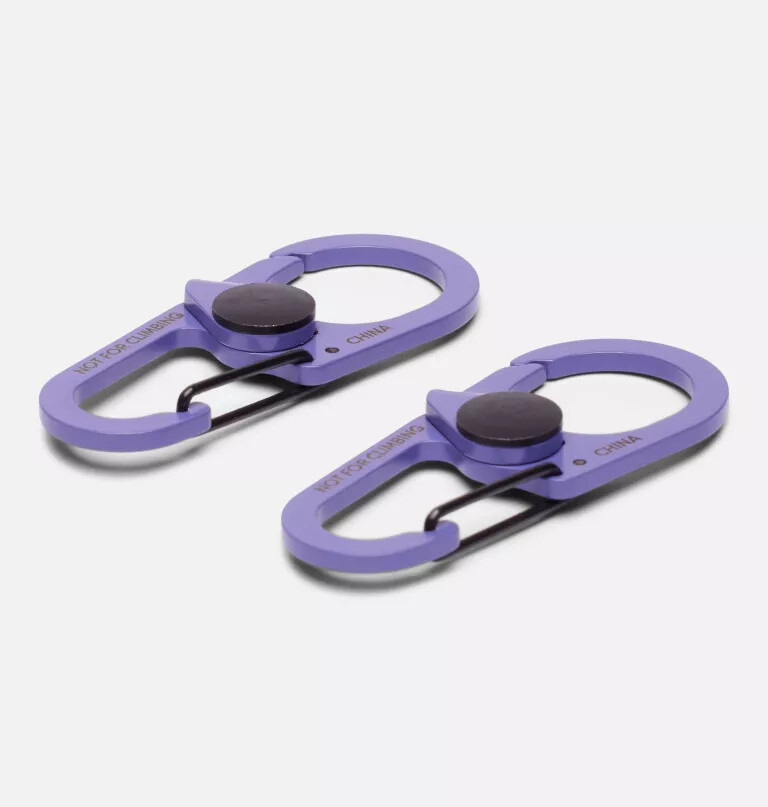 karabijnhaak met dubbele clip - 2 stuks