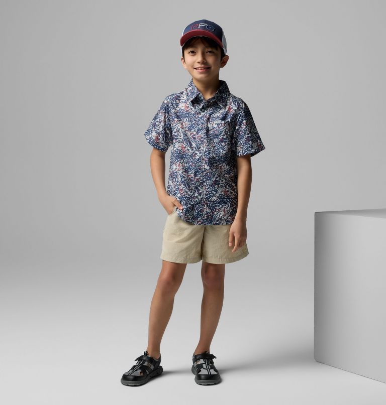 pfg super slack tide campshirt met korte mouwen voor jongens