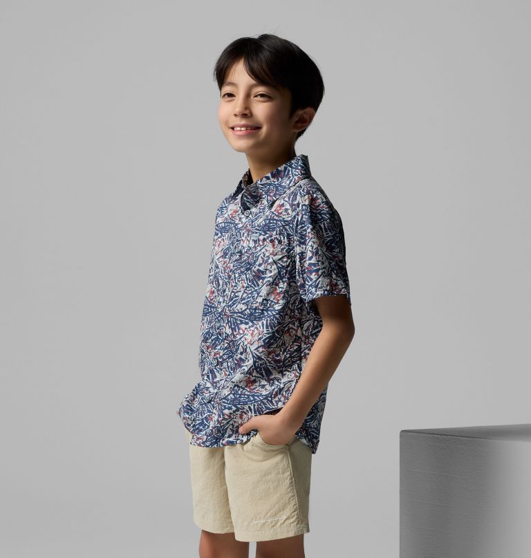 pfg super slack tide campshirt met korte mouwen voor jongens
