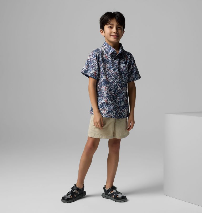 pfg super slack tide campshirt met korte mouwen voor jongens