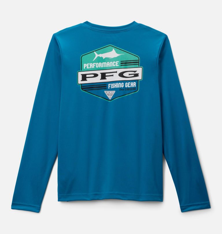 pfg terminal tackle shirt met lange mouwen en hoge zijkant voor jongens