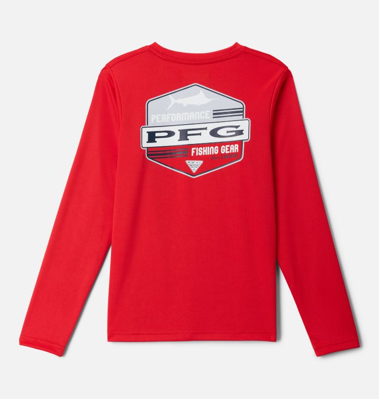 pfg terminal tackle shirt met lange mouwen en hoge zijkant voor jongens