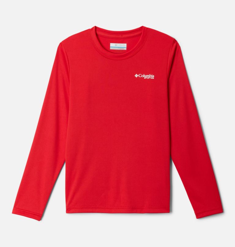 pfg terminal tackle shirt met lange mouwen en hoge zijkant voor jongens