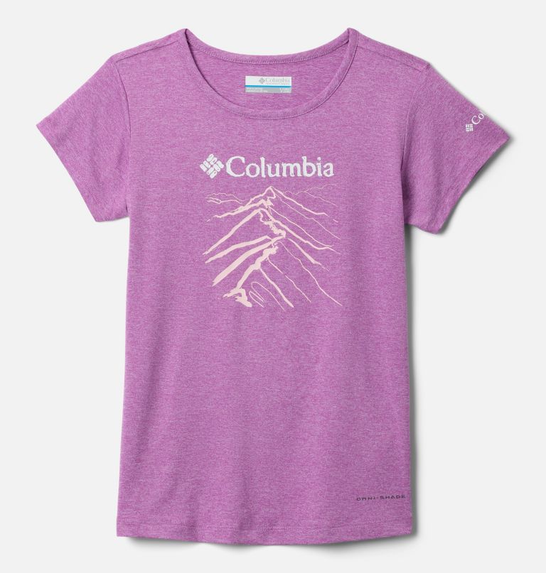 meisjes tech trail t-shirt met korte mouwen en grafische print