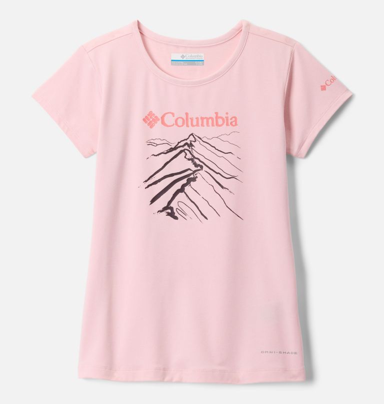meisjes tech trail t-shirt met korte mouwen en grafische print