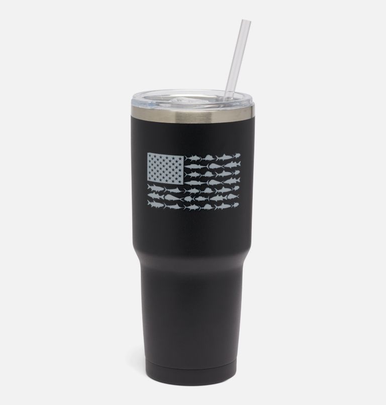 roestvrijstalen vacuüm drinkbeker met rietje - 887 ml