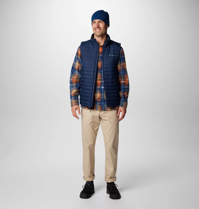 heren silver falls ii vest - lang
